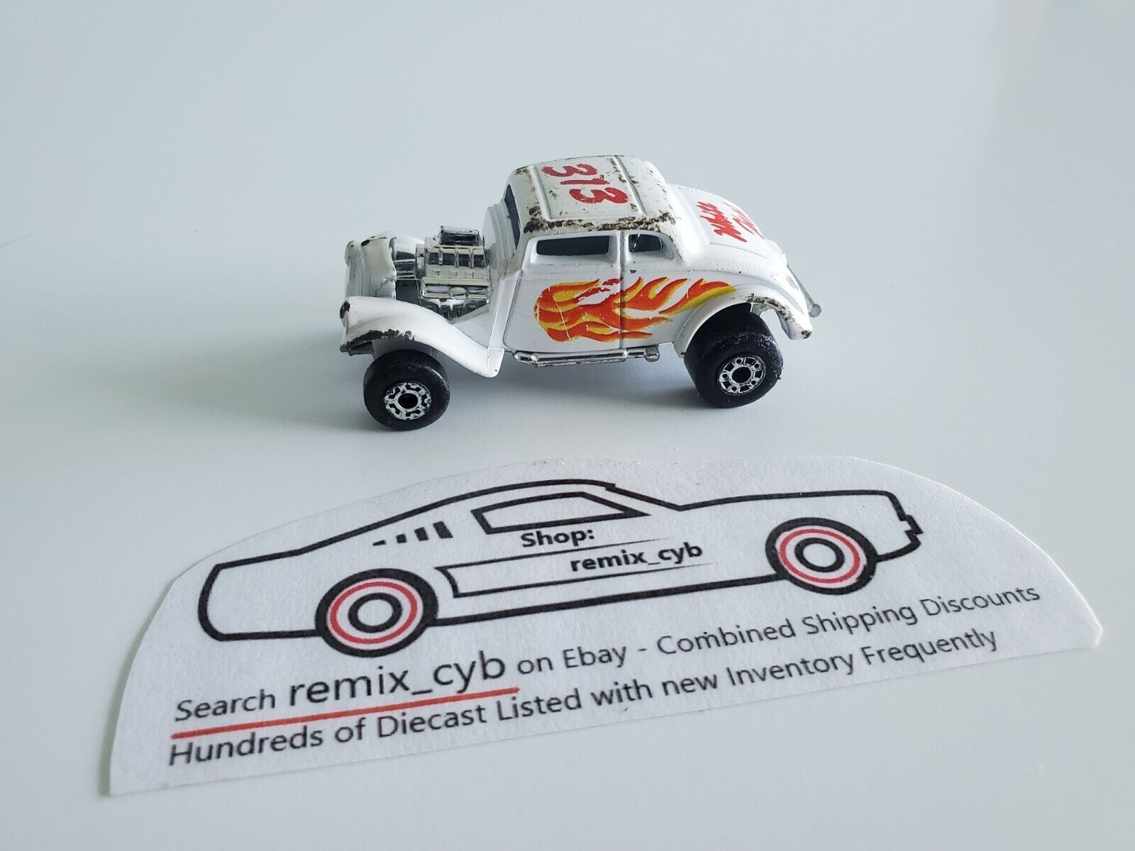 Matchbox No. 69 '33 Willys Street Rod - White Heat